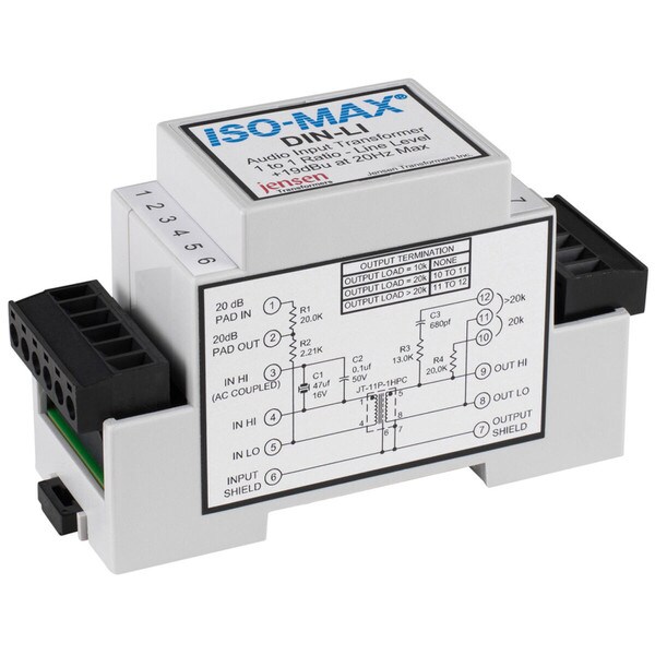 Main product image for Jensen Iso-Max DIN-LI Single Channel DIN Rail Line 246-0132